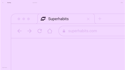 Superhabits branding brand brand identity branding clean colorful design minimal modern playful ui ux