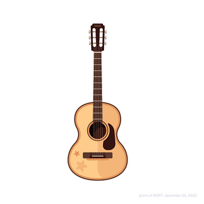 Guitar, vector daily illustration 2022 2d artwork branding challenge daily design flat guitar illustration inspiration logo ui