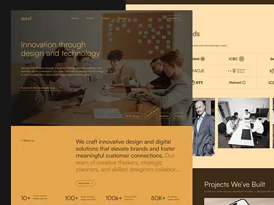 Creative Agency Landing Page agency ai creative graphic design landing page smart ui uiux web website work
