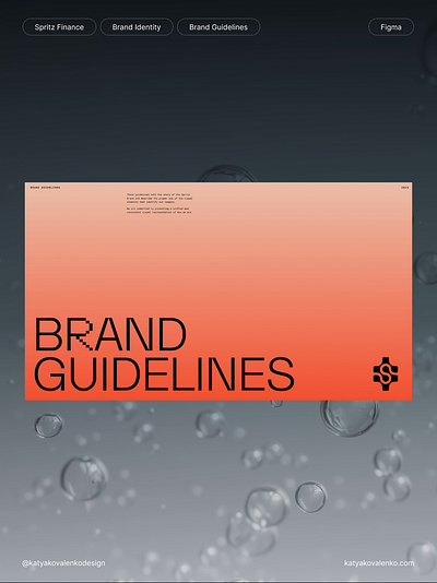 Spritz Finance - Brand Guidelines brand guidelines branding crypto figma finance fintech keynote pitch deck pitchdeck power point powerpoint presentation rebrand redesign startup