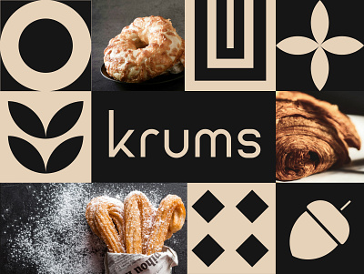 KRUMS Bakery Branding - Elevating the Art of Dessert artisanal chocolate packaging bekary brand designer brand identity branding cafe design dessert dessert branding design food gourmet dessert branding handcrafted confectionery brand logo logo design logo identity luxury confectionery branding packagging restaurent sweet treats brand identity visual identity