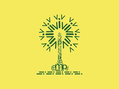 Typographic Tree conceptualdesign creativecomposition designinspiration graphicdesign letteringart minimalism textart tree typography yellowbackground