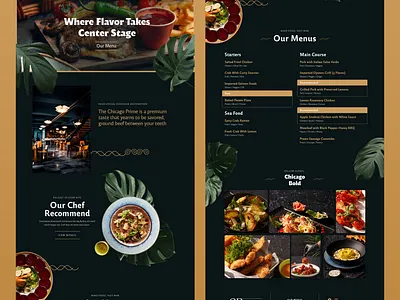 CP Restaurant UI Design branding food graphic design luxury restaurant ui uiux ux website