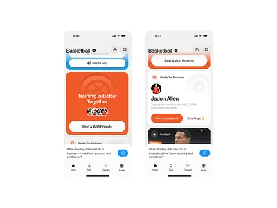 Home explorations for Ballogy app app design clean design minimal mobile mobile app modern ui ux