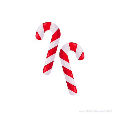 Candy Cane, vector daily illustration 2022 2d artwork branding challenge christmas daily design flat graphic design icon illustration logo ui vector