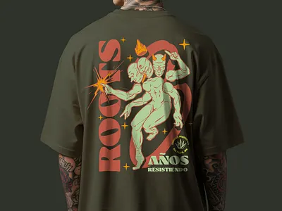 ROOTS 8 AÑOS branding design editorial graphic design illustratio poster design
