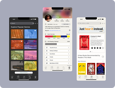 Goodreads iOS Redesign app design ios ios application typography ui user interface