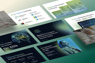 Health Pitch Deck Example: Alzheimer Fund branding figma google slides graphic design health pitch deck keynote medical pitch deck medical presentation powerpoint slides
