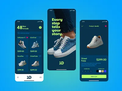 e-commerce mobile app app design cart design check out flow clean ui e commerce ecommerce design ecommerce ui fashion app minimal design mobile app mobile shoping mobile ui online store product listing product page shopping app sneakers shop ui design uiux ux design