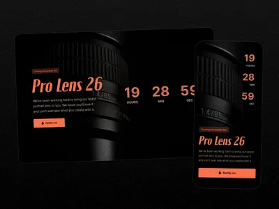 Coming Soon - Daily UI #048 coming soon daily dailyui figma landing page ui ux web design