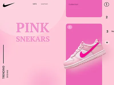 Dashboard for Nike Shoes App app branding creativity design logo ui ux vector