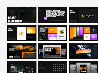Branding - Lazy Express, Visual Identity banking branding brand identity branding branding crypto agency branding website creative brand crypto brand designer crypto design agency crypto logo crypto logo designer crypto project branding design agency fintech branding logo modern tech logo simple branding startup branding tech design tech startup logo web3