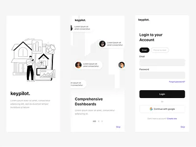 Real Estate Onboarding Screens