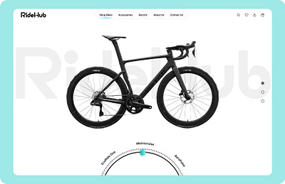 RideHub – Modern Bicycle E-Commerce Website Design ui