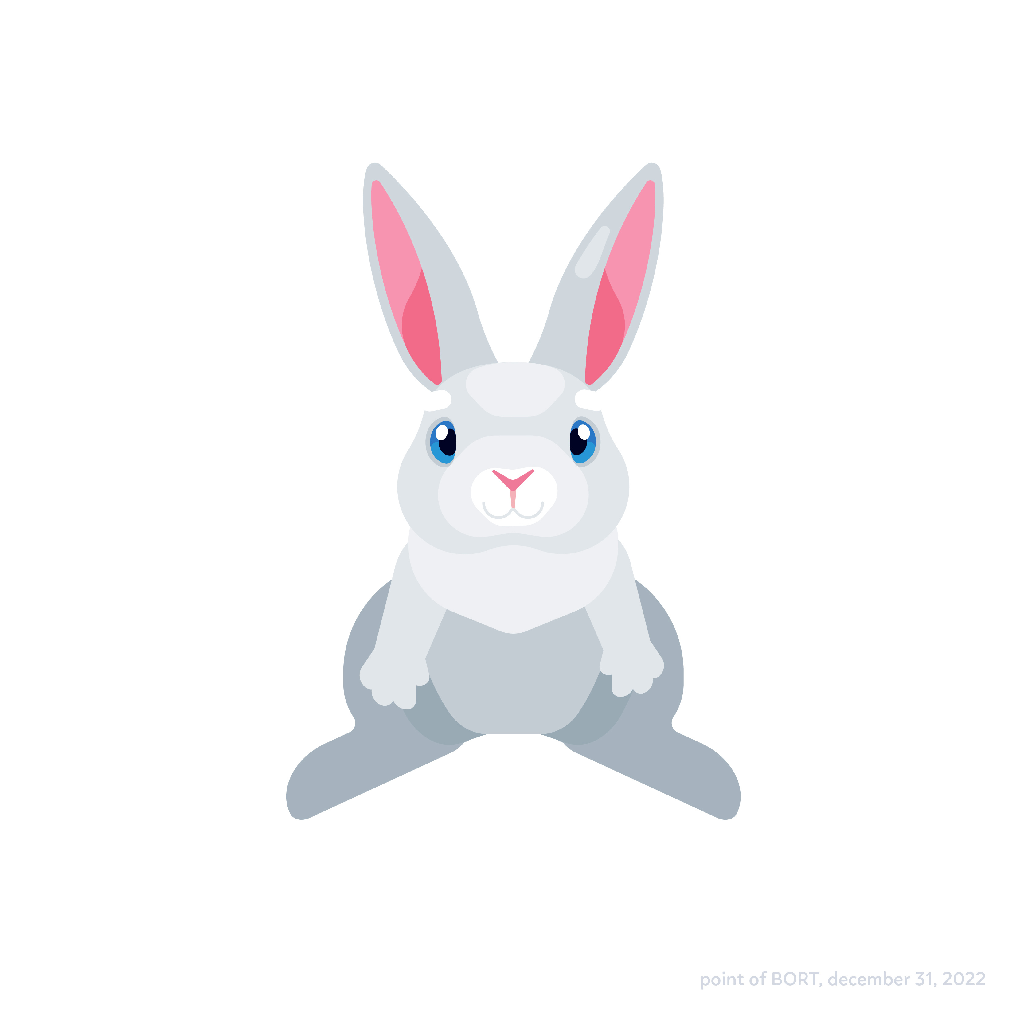 Christmas Rabbit 1, vector daily illustration 2022 2d artwork branding bunny challenge character christmas daily design flat game design icon illustration logo rabbit ui vector
