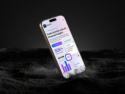 Stock.ai — AI-Powered Trading App for Smarter Decisions aiinterface aiux appdesign cleanui datadashboard financeapp fintechdesign minimaldesign mobiledesign productdesign smartapp stockai tradingapp uxtrends uxuidesign