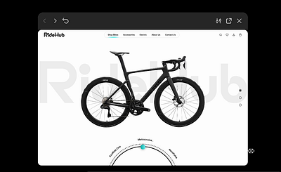 RideHub – Modern Bicycle E-Commerce Website Design-Prototyping ui