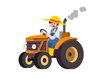 Farmer Driving a Tractor Illustration agricultural machinery agriculture art country lifestyle countryside scene eco farming concept farm equipment art farm vehicle illustration farmer illustration farming life farming technology illustration field work art hardworking farmer harvest preparation art modern farming concept plowing field illustration rural landscape art rural work illustration sustainable agriculture tractor illustration