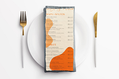 "Soup & Salad" | Modern Restaurant Menu Design adobe illustrator art illustration illustration design menu menu design
