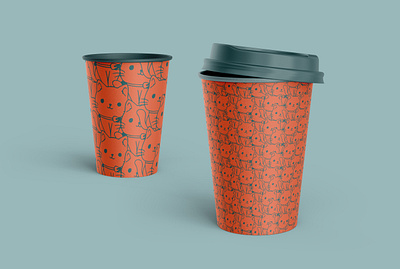 "Blossom Brew" | Floral Pattern Paper Cup Design adobe illustrator art graphic design illustration package design packaging design