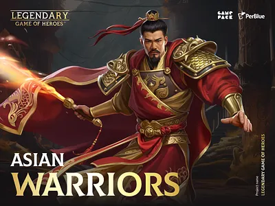 Legendary: Games of Heroes - Game Characters (Asian Warriors) 2d characters 2d game art bushido character character art character creation character design characterdesign characters fantasy fighter fighters game art game character game characters legendary ronin samurai warrior warriors