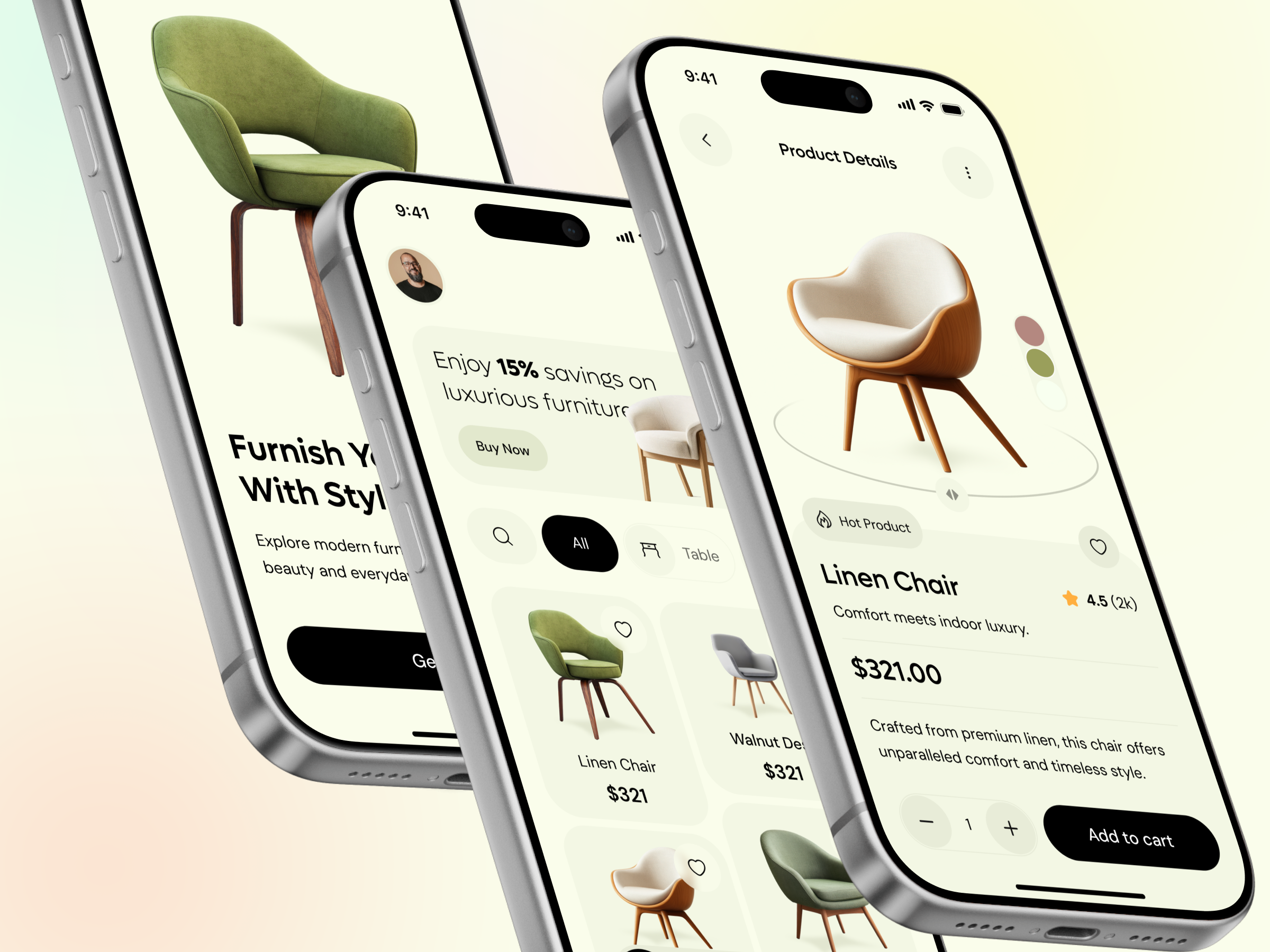 Luxurious Furniture Mobile App Design app concept clean ui dribbble showcase ecommerce app elegant design figma design furniture app furniture shopping furniture store interior design app luxury app minimal design mobile app design mobile ui modern ui premium app product design shopping app ui design ux design