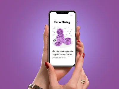 "Earn Money" App | Onboarding Screen Design app app design concept art design inspiration illustration ui ui design ux