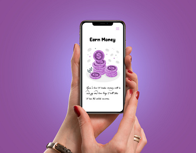 "Earn Money" App | Onboarding Screen Design app app design concept art design inspiration illustration ui ui design ux