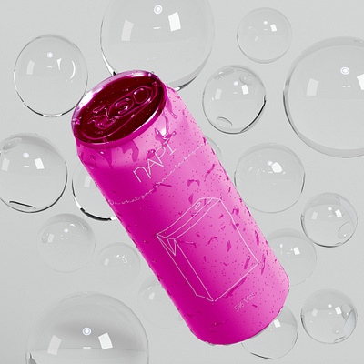 "NAPI" Hydration Bottle | Minimalist Package Design 3d 3d render concept art design design inspiration illustration package packaging packaging design