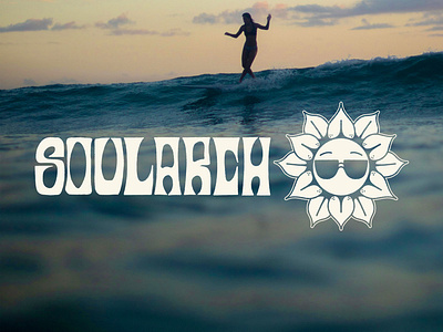 Soul Arch Logo 80s logo beach boho cool logo flower flower logo hand drawn hand drawn logo longboard logo retro retro logo sunflower surf surf logo surfboard surfboard logo tropical tropical logo water logo wave logo