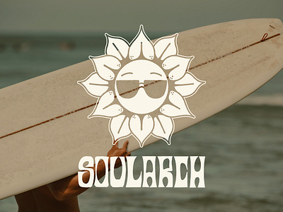 Soul Arch Logo 80s logo beach beach logo hand drawn hand drawn logo retro logo summer logo sun logo sunflower logo sunglasses logo surf surf logo surfboard surfboard logo tropical tropical logo