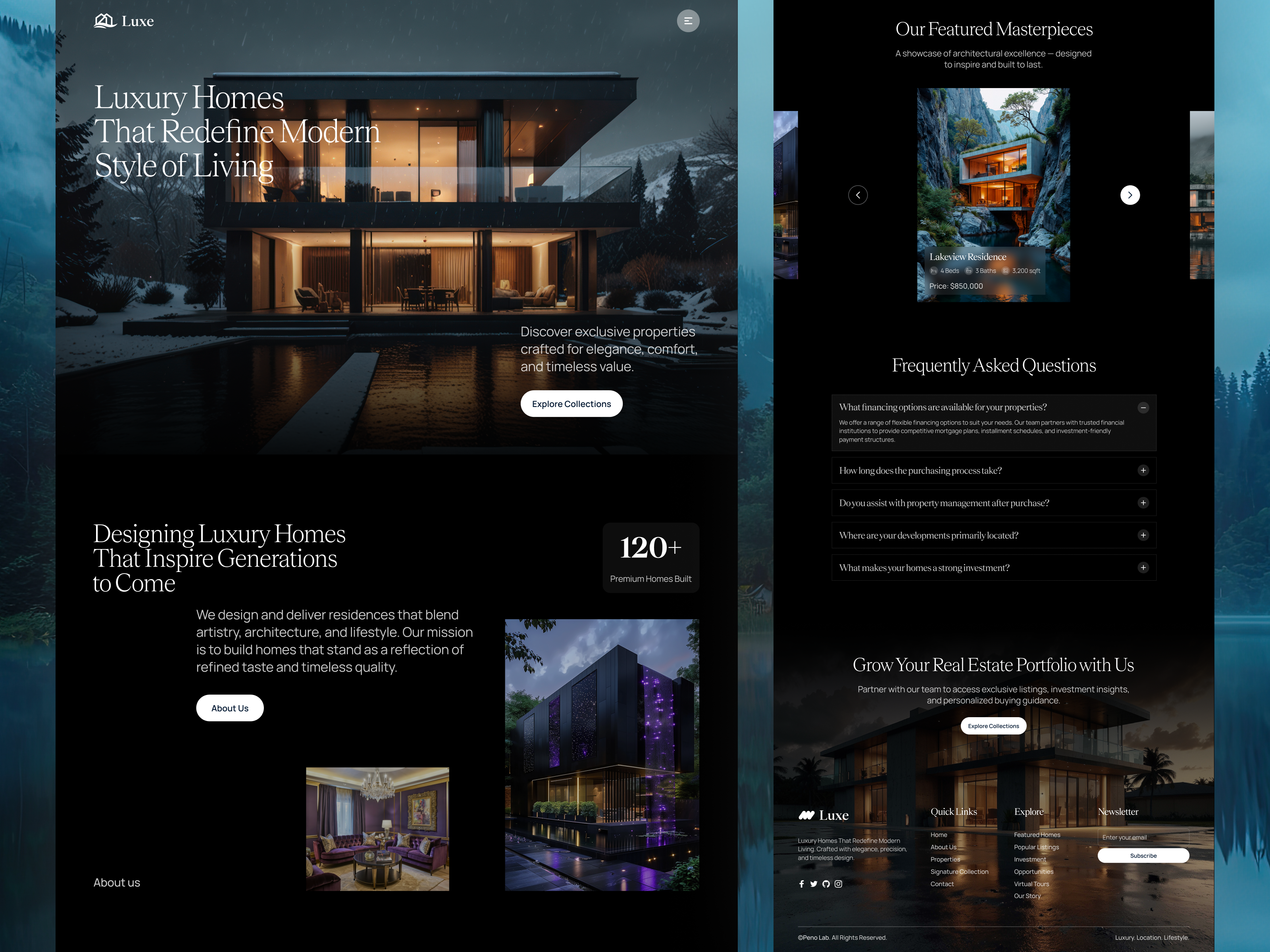 Example of Custom Webflow Website Design
