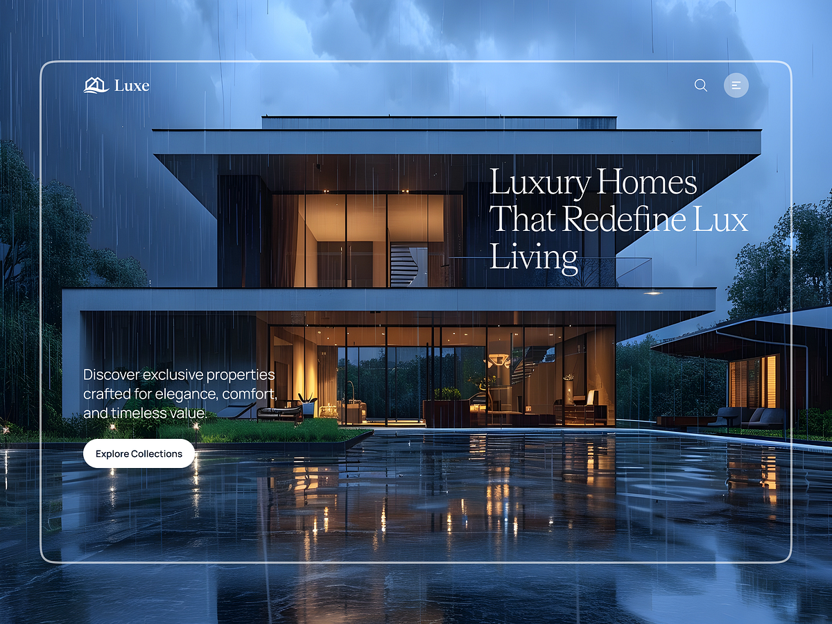 Real Estate Website Modern Architecture Property Listing Web UI Image 0
