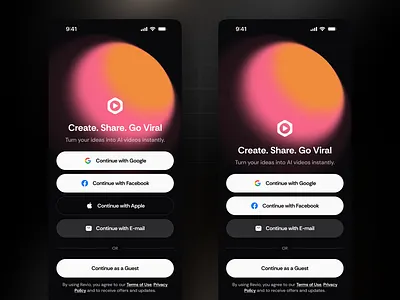 Auth Screen Design app auth auth screen design drd ios mobile product design ui ux