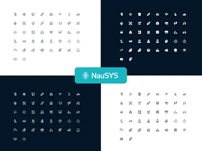 Custom icons pack for NauSYS app iocns custom iocn figma icon design icon ui icons