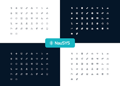 Custom icons pack for NauSYS app iocns custom iocn figma icon design icon ui icons