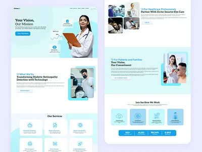VisionAI – Health Screening App accessibledesign aihealth appdesign branding cleanui clinic design designprocess figma graphic design healthcareui healthtech illustration logo medicalapp productdesign research ui uiux userexperience