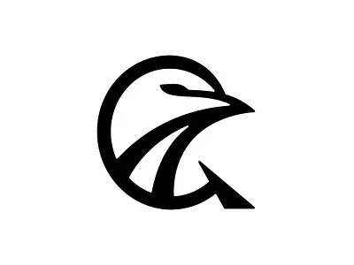 Raven Letter Q Logo branding company brand logo company branding design graphic design logo modern vector