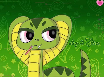 Week of snakes Day 2: Steve art post art tag digital art drawing fan art illustration