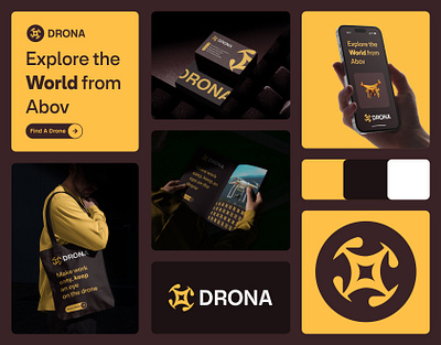 DRONA – Modern Drone Logo & Complete Brand Identity Kit branddesign branddesigner brandidentity branding creativebranding graphicdesigner identitydesign logo logoconcepts logocreation logodesign logodesigner logoinspiration logoinspo logomaker minimalistlogo modernlogo motion graphics visualidentity