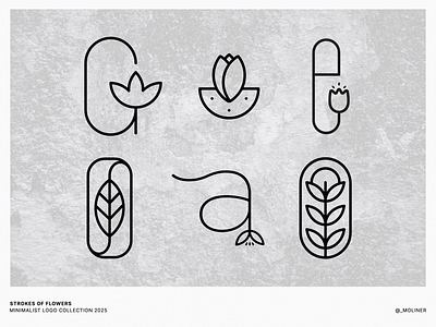 Floral Logo Collection — Versatile · Modern · Elegant botanical brand brand identity branding clean design eco elegant floral graphic design linework logo logo design logotype minimal modern nature organic vector