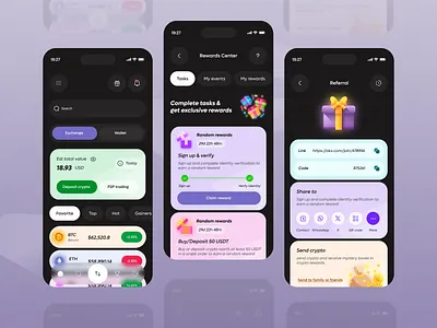 Finance mobile application ui design