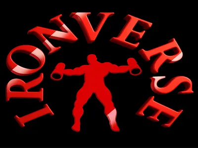 IronVerse 3D Effect Logo branding design graphic design illustration logo