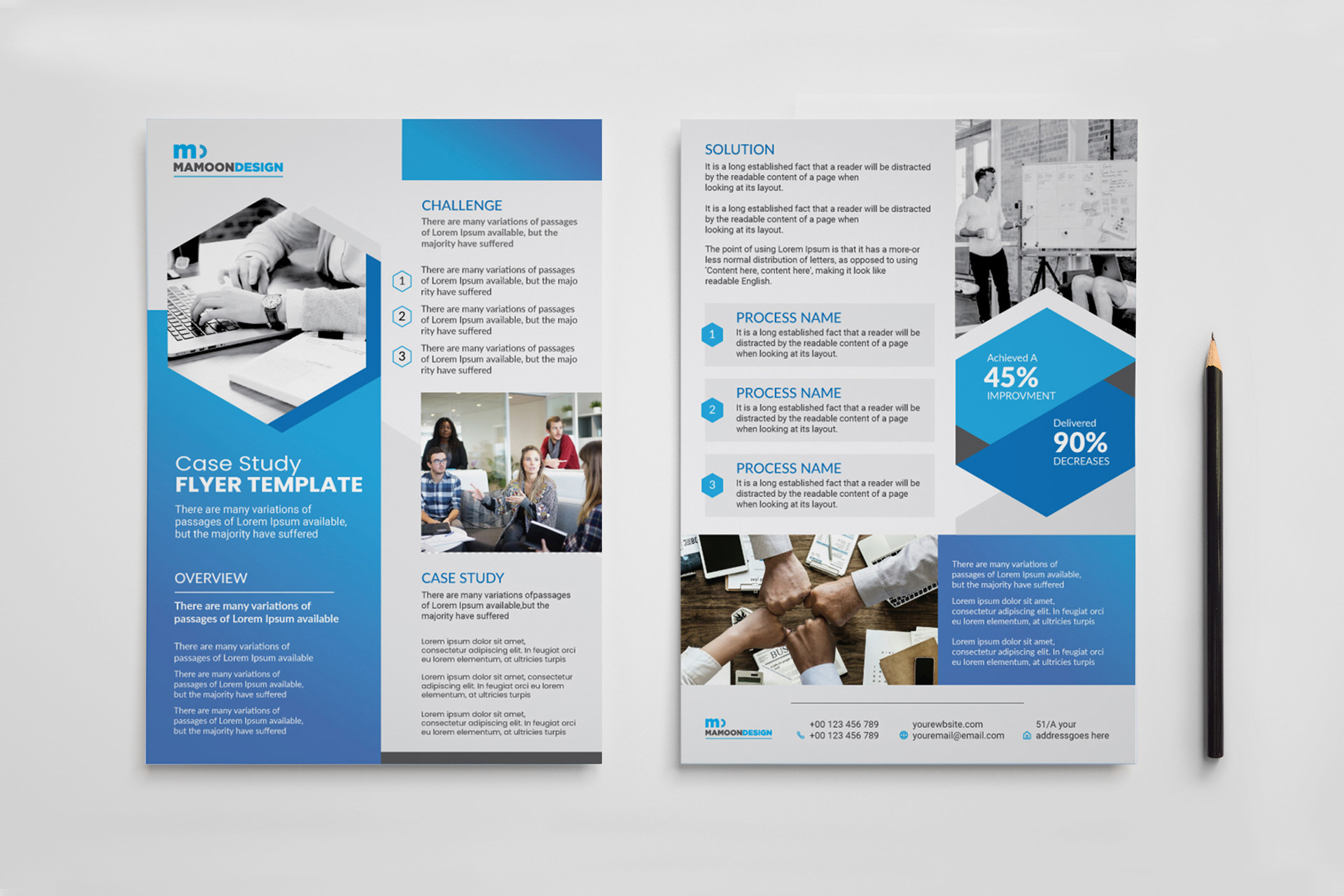 Example of Minimalist Modern Flyer Template  Design