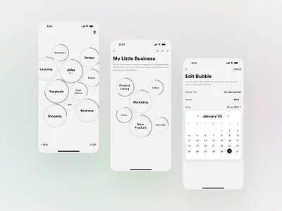 Bubble | Job Finder App Design ai bubble job finder app uiux