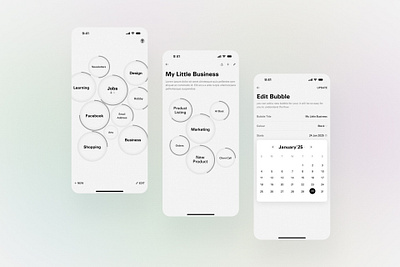 Bubble | Job Finder App Design ai bubble job finder app uiux