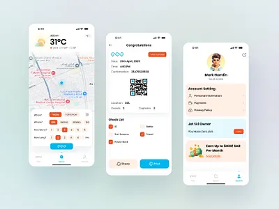 Tajiya | Book Cargo Flight Ticket and Tracking App Design booking design interface flight ticket ios app tracking uibashar uiux ux