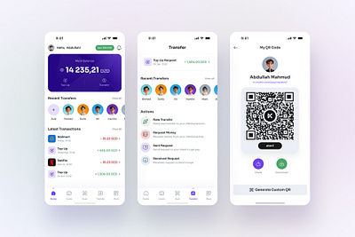 Mobix | Fintech Banking App Design banking app card cusom icons figma fintech app graphic design ui ux