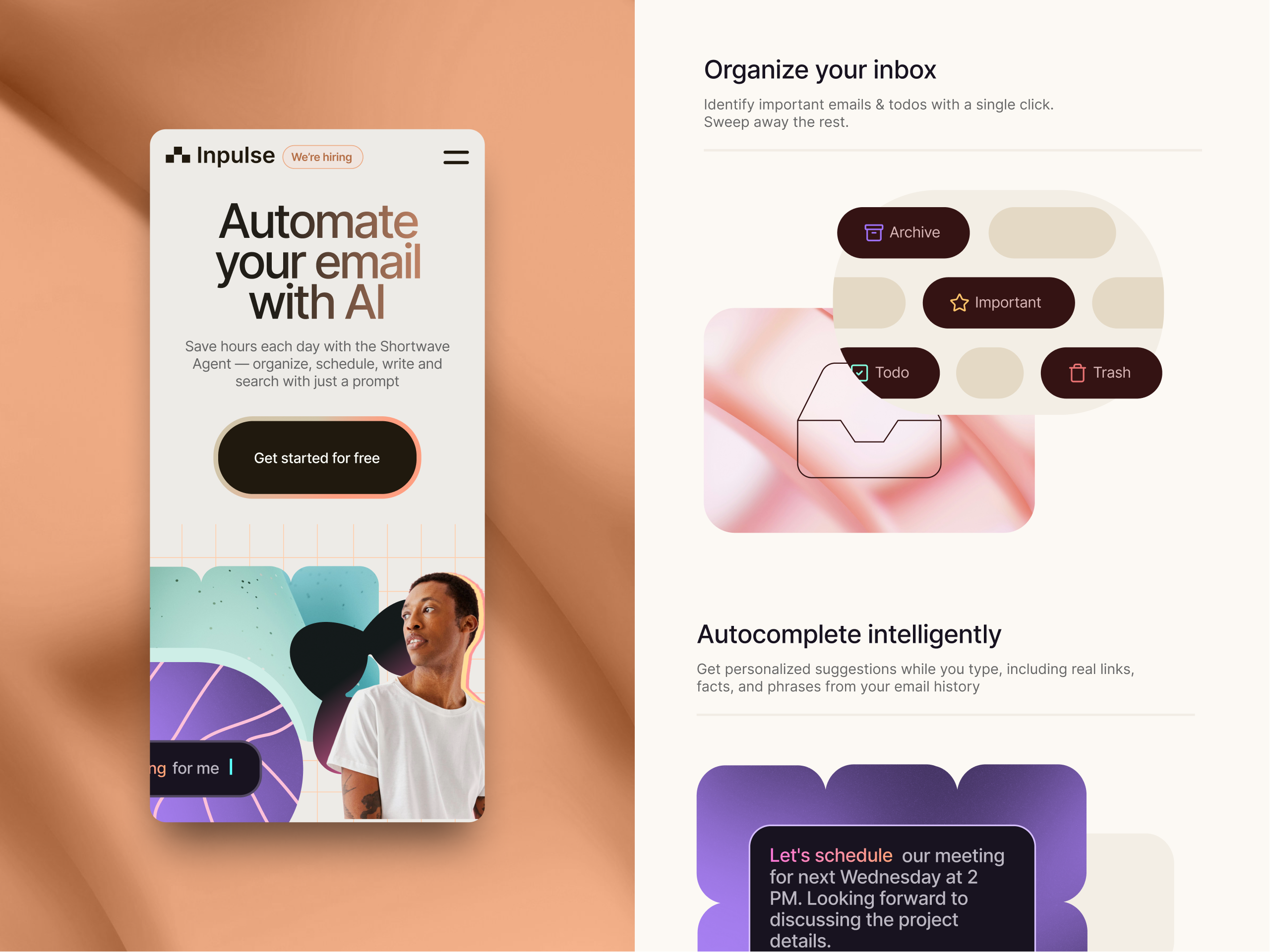 Inpulse - brand elements brand branding design digital graphic design hero illustration inspiration landing landingpage logo mobile product ui uiux visual web webdesign