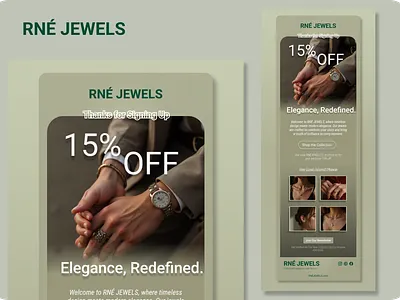 RNÉ JEWELS - Email Marketing Design branding business logo ui